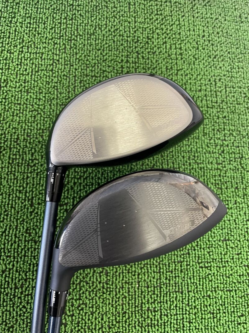 上 XXIO14　下 XXIO14＋ドライバーヘッドのフェース面