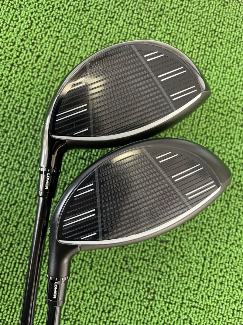 上 Qi4D　下 Qi4D MAXヘッドのフェース面