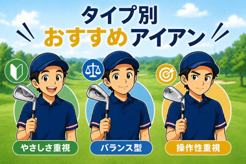 タイプ別おすすめアイアン
