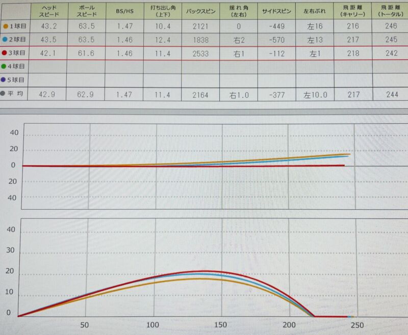 スカイトラックでのデータ画像